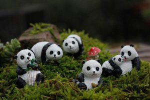 mini zen garden accessories pandas