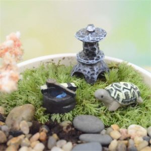 DIY mini zen garden tortoise statue